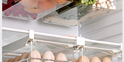Hanging Refrigerator Box Eggs Fruit Food Vegetable Storage Slide Out Drawer Tray Transparent Fridge Container Kitchen Organizer