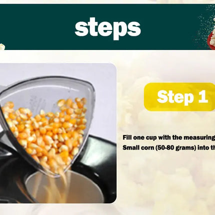 220V 110V Popcorn Makers Mini Popcorn Machine Electric Household Appliance Machine Fully Automatic Popcorn Machine Home Kitchen