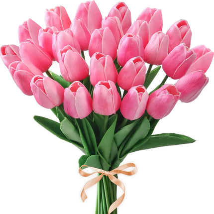 10Pcs Artificial Realistic Touch Tulip Flowers