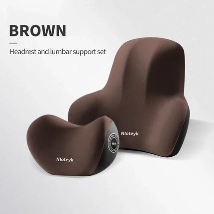 Car Neck Cushion Memory Foam Car Lumbar Support For Car Supplies Universal Neck Pillow Waist Cushion Car Seat Car Assesories