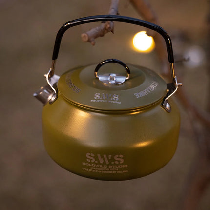 0.8L Stainless Steel Portable Camping Kettle