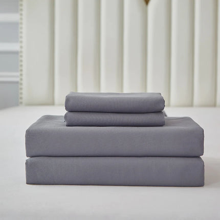3/4pcs Bedding Set - Waterproof and Breathable Fitted Sheet Set  for Bedroom, 1pc Flat sheet/ 1pc Fitted sheet /2pcs Pillowcases