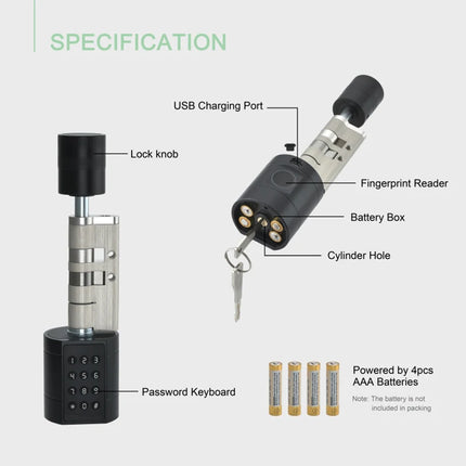 APP Fingerprint Electronic Smart Door Lock
