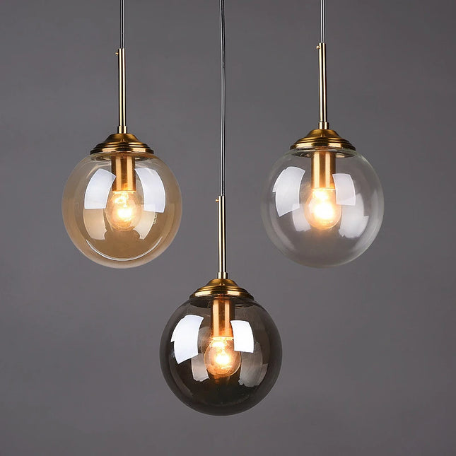 Modern Luxury LED Glass Pendant Chandelier