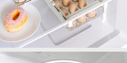 Hanging Refrigerator Box Eggs Fruit Food Vegetable Storage Slide Out Drawer Tray Transparent Fridge Container Kitchen Organizer