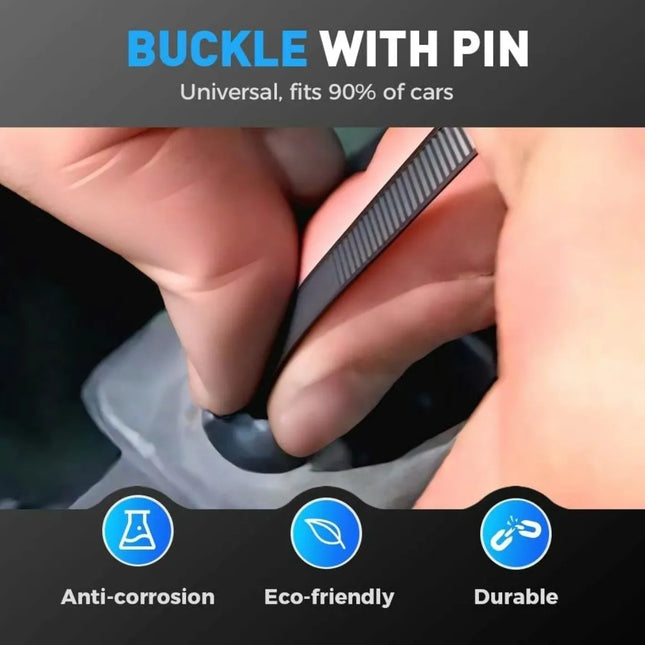 100Pcs Nylon Universal Cable Tie Buckle, Heavy Duty Self-Locking Nylon Zip Ties Holder, Multipurpose Plastic Cable Ties Tool