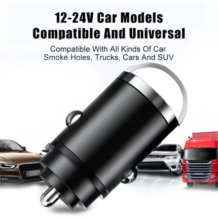 Car 100w Charger Fast Charging Metal One Tow Car Charger Flash Charger in Car Mini Pull Ring New PD Car Charger Car Electronic