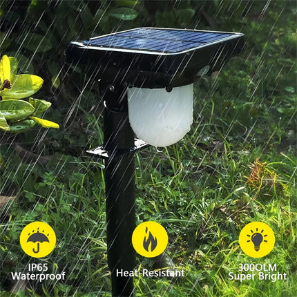 Solar Powered Waterproof Motion Sensor Garden Wall Path Light