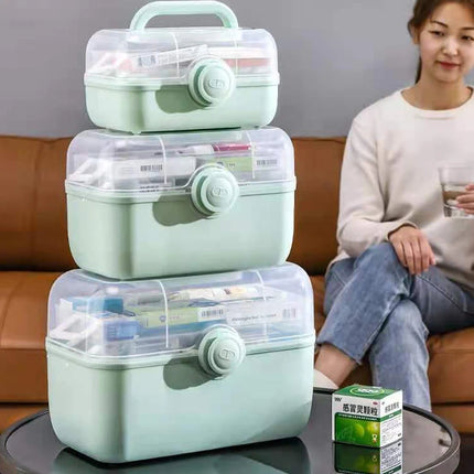 Large Capacity Portable Medicine Organizer Box