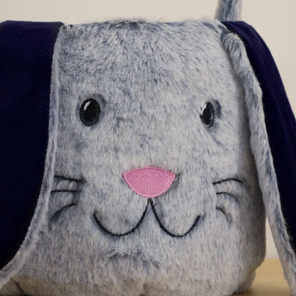 Plush Easter Basket For Kids Soft Fluffy Candy Gift Bag For Boys Girls Cute Easter Bucket Egg Hunt Bunny Bag With Ears Party