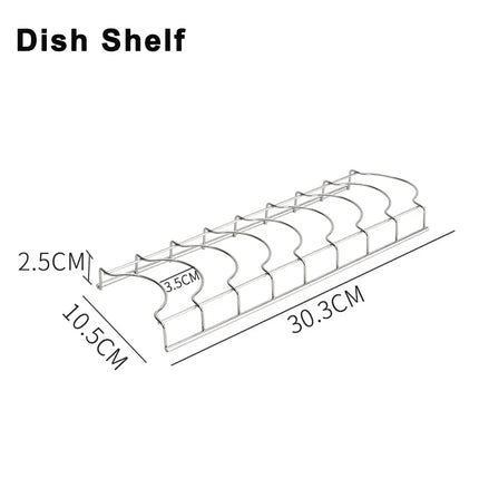 Stainless Steel Dish Drainer Rack Ociekacz Do Naczyn Kitchen Household Storage Organizer Drying Bowl Holder Simple Pot Lid Shelf