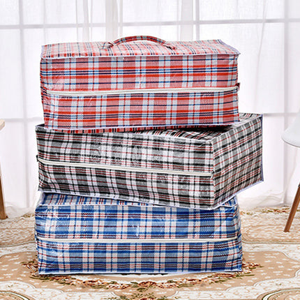 Reusable Plastic Jumbo Laundry Zipped Large Strong Shopping Home Storage Bag