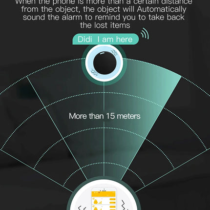 Mini GPS Locator AntiLost Alarm Wallet Keychain Smart Tag Bluetooth-Compatible Tracer Keychain Dog Pet Child Tracker Key Finder