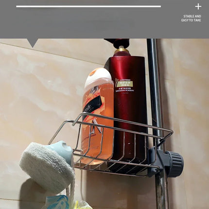 Kitchen Stainless Steel Sink Drain Rack Sponge Storage Faucet Holder Soap Drainer Shelf Organizer Towel Rack Kitchen Accessories