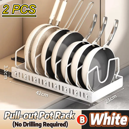 Sliding Pots and Pans Organizer