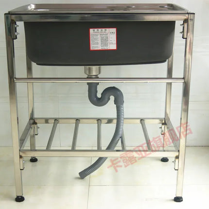 The kitchen is thick and simple, stainless steel sink, single sink, double sink, large single sink with bracket, water basin, ve