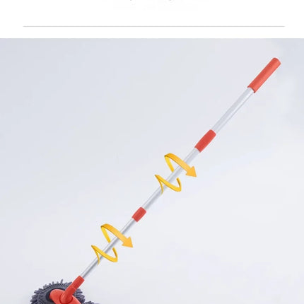 Car Double Head Car Wash Mop Car Wash Brush Rotating Not Hurt The Car Soft Brush Long Handle Detachable Retractable Car Brush
