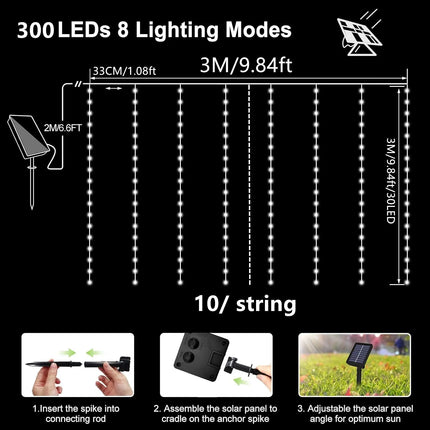 Solar Curtain Lights