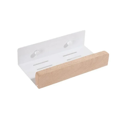 Wooden Wall-Mounted Bathroom Storage Shelf