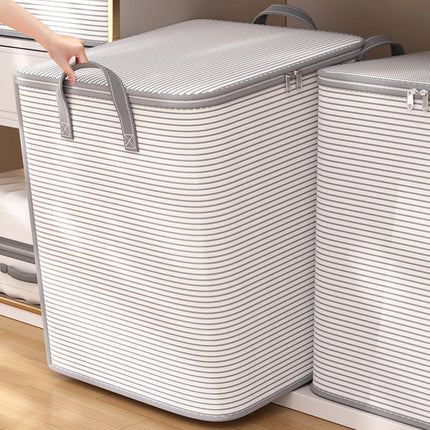 1pc Household Quilt Clothing Foldable Storage Box Non-woven Large Capacity Blanket Bedding Organizing Bag Dustproof Cabinet Box