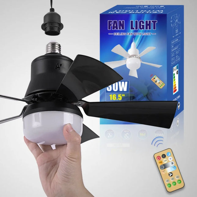 E27 LED Fan Light with Remote