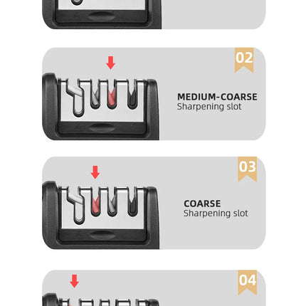 Knife Sharpener Professional Sharpening Stone Whetstone Grindstone 2/3/4 Stages Kitchen Knives Scissor Grinder Stone Householder