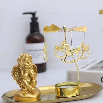 Rotating Metal Candle Holder