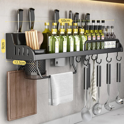 Kitchen Spice Storage Knives Holder Knife Stand Spice Rack Organizer Knives Holder Spoon and Chopsticks Rest Hanging Organizers