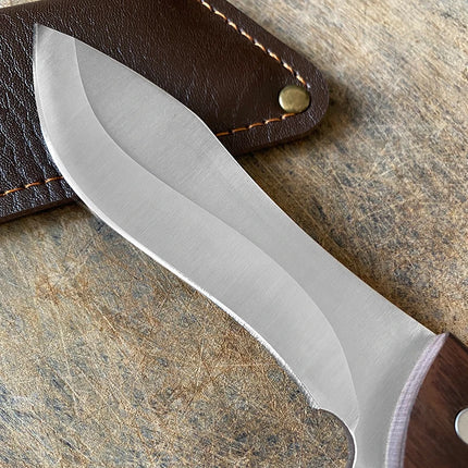 Boning Knife Barbecue Camping Cleaver Meat Cut Fruit Kitchen Knives Chef Utility Butcher Knife Sharp Blade Wooden Handle Cleaver