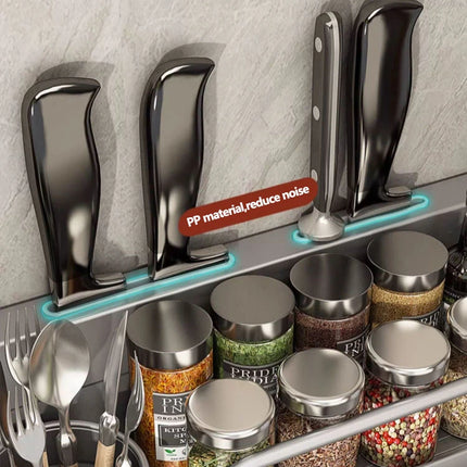 Kitchen Spice Storage Knives Holder Knife Stand Spice Rack Organizer Knives Holder Spoon and Chopsticks Rest Hanging Organizers