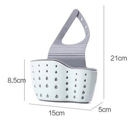 Hot Home Storage Drain Basket Kitchen Sink Holder Adjustable Soap Sponge Shlf Hanging Drain Basket Bag Kitchen Accessories