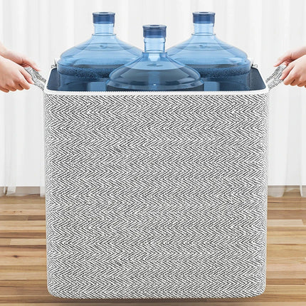 Dustproof Organizers Foldable Toy Organizer Box Stackable House-Moving with Handle Zipper for Blanket Comforter Clothing Bedding
