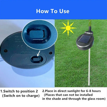 Solar LED Dandelion Lawn Lights for Garden Path Decoration
