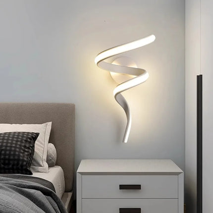 Nordic LED Spiral Wall Lamp
