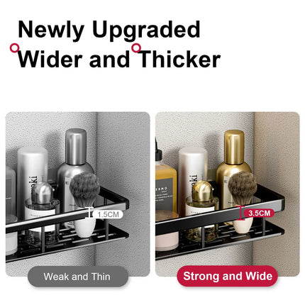 No Drill Wall-Mounted Bathroom Shelf Corner Rack