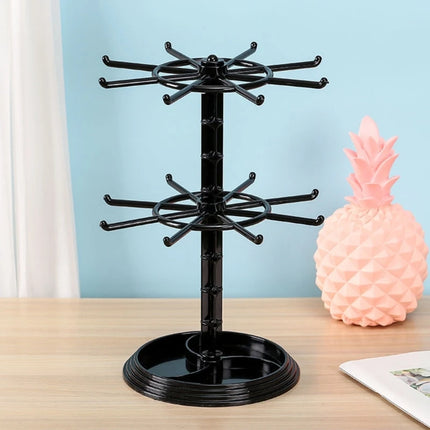 Jewelry Rotating Ring Display Holder Organizer Necklace Keychain Shelf Home Storage Rack For Earrings Watch Showcase