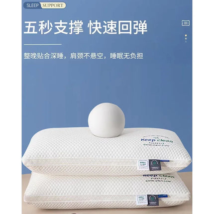 3D Neck Pillow with High Elasticity and NonCollapse, Soft Neck Protection, Single PersonSleeping Pillow, Hotel Home Bedding