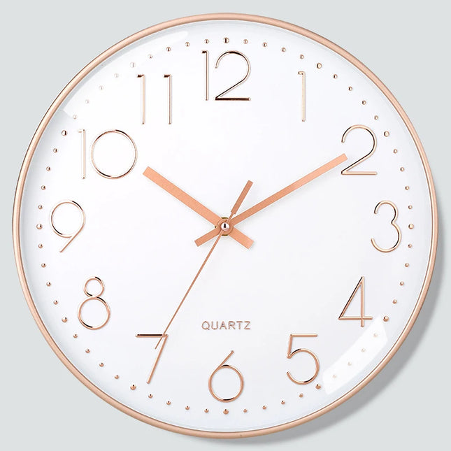 8 Inch Mute Digital Quartz Wall Clock