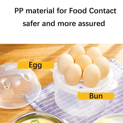 220V Multifunctional Electric Egg Boiler Double Layers Egg Cooker Mini Steamer Poacher Kitchen Cooking Breakfast Machine