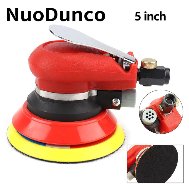 High Quality  5" 6" Pneumatic Air Orbital Sander 125/150mm Air Sanding Machine Polisher Air Tool for Wood Car Metal Polishing