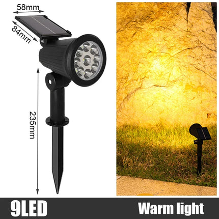 LED Solar Powered Spotlight Lighting