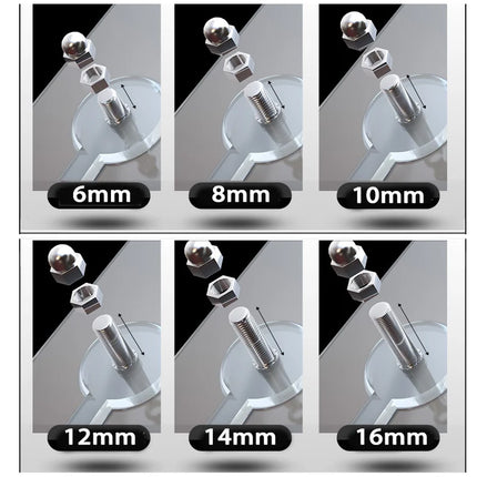 2pcs Heavy Duty No Drill Screw Stick-On Punch Nail Screw Strong Adhesive No Trace Bathroom Kitchen Nailless Wall Hook Screw Rods