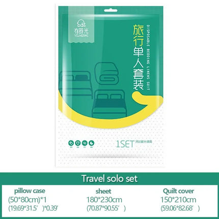 Disposable Adult Bedding, Hotel for Travel, Anti-Dirty, Waterproof, Portable, Bedsheet Bed Sheet Set Trip Necessities Portable