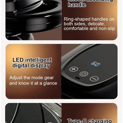 6 Head Massage Gun for Muscle Relief Deep Tissue Percussion for Neck Cervical Spine  Full Body