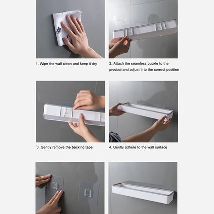 Wall-Mounted Toilet Bathroom Storage Cabinet Rack