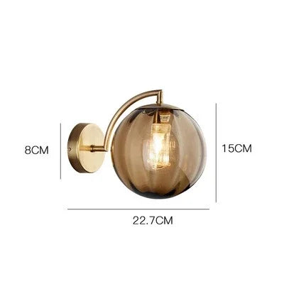 Modern LED Wall Lamp Glass Sconce