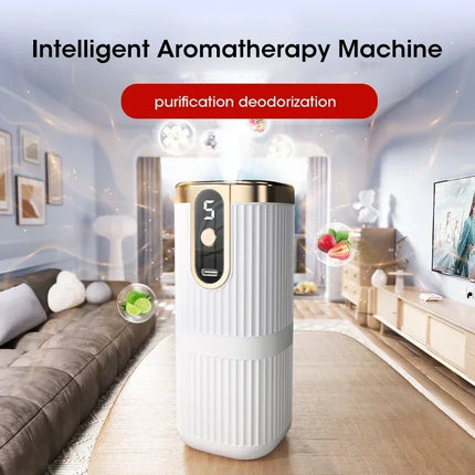 Mini Essential Oil Aroma Diffuser Large Mist Air Humidifier Rechargeable 5-Gear Aromatherapy Machine Air Freshener for Home Car