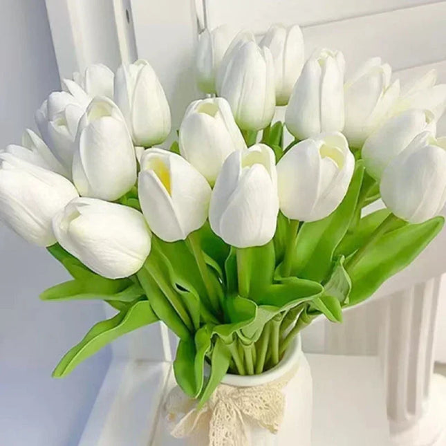 3/5PCS Artificial Tulip Bouquet Real Touch Flowers