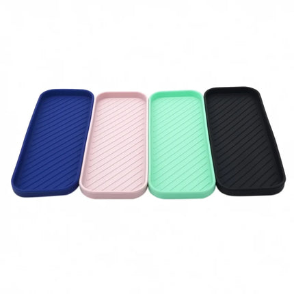1/2pSilicone Drain Tray For Tableware Water Cup Fruit Vegetable Kitchen Sink Organizer Storage Tray Sponge Holder Soap Dispenser