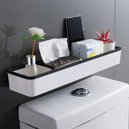 Wall-Mounted Toilet Bathroom Storage Cabinet Rack